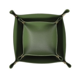 Unique Bargains Foldable Desk Organizing Key Coin Jewelry Storage Trays 2 Pcs - 1 of 4