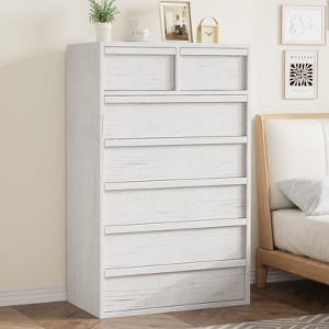 7 Drawer Dresser for Bedroom, 46" Tall Modern 7 Chest of Drawers with Large Drawers Storage - 1 of 4