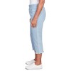 Alfred Dunner Womens Denim Fringe Capri Pant - 4 of 4