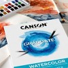 Canson Graduate Watercolor Pad, Foldover Binding, 20 Sheet, 9x12 inch, Pack of 3 - 3 of 4