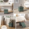 StorageBud Storage Ottoman for Bedroom End of Bed, Fabric Storage Bench, Large Storage Ottoman Bench, Entryway Bench with Storage - 4 of 4