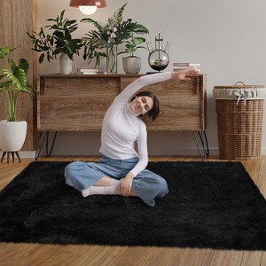 Luxury Shag Area Rugs for Living Room Bedroom Non-Slip Fluffy Soft Shaggy Rug Carpet Indoor Plush 8x10 Rug for Kids Play Room Nursery Home Dorm Decor - 1 of 4