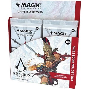 MAGIC THE GATHERING Magic: The Gathering - Assassin’s Creed Collector Booster Box | 12 Collector Boosters (10 Cards in Each Pack) | Collectible - 1 of 1