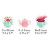 Big Dot of Happiness Floral Let's Par-Tea - DIY Shaped Garden Tea Party Cut-Outs - 24 Count - 2 of 4
