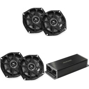 Kicker Marine KPX300.4 Powersports & Motorcycle Amp & (2) 5.25" Speakers (4 Ohm ) - 1 of 4