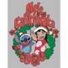 Juniors Womens Lilo & Stitch Mele Kalikimaka Christmas T-Shirt - 2 of 4