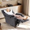 Manual Glider Rocker with Cupholder&Side Pocket for Living Room Nursery - 3 of 4