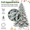 NAYSAYE Christmas Tree Snow Flocked Style with Hinged Branches and Full Shape for Christmas Holiday Decoration, White, 40"*60"*11.44" - 3 of 4