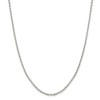 Black Bow Jewelry 2.75mm Sterling Silver Flat Cable Chain Necklace - 3 of 4