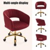 HOMEFUN Velvet Morden Cute Upholstered Task Chair - 2 of 4