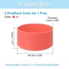 Unique Bargains Silicone Anti-Slip Protective Reusable Water Bottle Boot 2 Pcs - 2 of 4