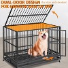 Acekool Heavy-Duty Dog Crate - 48" Secure Kennel with Wheels & Double Doors - 2 of 4