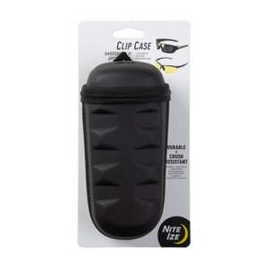Nite Ize Clip Case Hardshell XL Optics Case - Sunglasses Organizer for Travel - Pouch Case for Eyeglasses - Black - 1 of 4