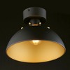 Maxim Lighting Dawn 1 - Light Semi-Flush Mount in  Antique Brass/Black - 4 of 4