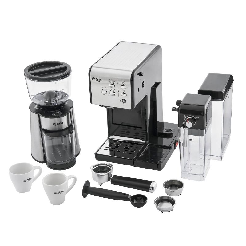 Mr. Coffee One-Touch Coffeehouse Espresso and Cappuccino Machine Black, 4 of 13