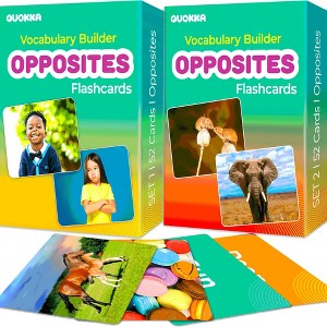 QUOKKA Flash Cards for Toddlers - Speech Therapy Toys - Vocabulary Builder for Kids - 1 of 4