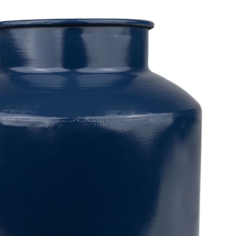 Blue Metal Round Vase - Foreside Home & Garden, 5 of 7