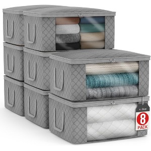 Sorbus Foldable Storage Bag Organizers with Large Clear Window & Carry Handles - 1 of 1