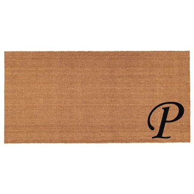 Calloway Mills 153623672P Urban Chic Monogram Doormat 3 ft. x 6 ft. (Letter P)