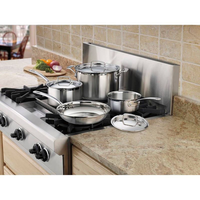Cuisinart MultiClad Pro 7pc Stainless Steel Tri-Ply Cookware Set - MCP-7NP1, 3 of 8