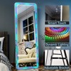 BEAUTYPEAK LED RGB Wall Mirror Rectangle Full Length Mirrors - 3 of 4