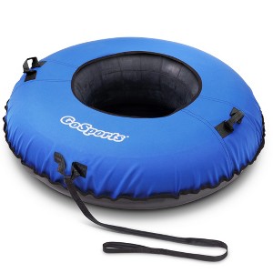 GoSports Hard Bottom Snow Tube with Premium Canvas Cover - 40 Inch Commercial Grade Sled - 1 of 1