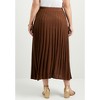 June + Vie by Roaman's Women's Plus Size Pleated Midi Skirt - image 3 of 4