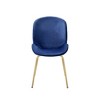 Set of 2 19" Chuchip Dining Chairs Velvet/Gold - Acme Furniture - 2 of 4