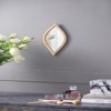 SEVOBAL Bathroom Vanity Mirrors Small Vintage Style Versatile Use Moisture Resistant Scratch Resistant Shatter Proof, Antique Gold, 4.7"*0.6"*9.6" - 2 of 4