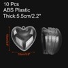 Unique Bargains Durable Clear Heart-Shaped DIY Craft Hanging Plastic Balls 10 Pcs - 2 of 4