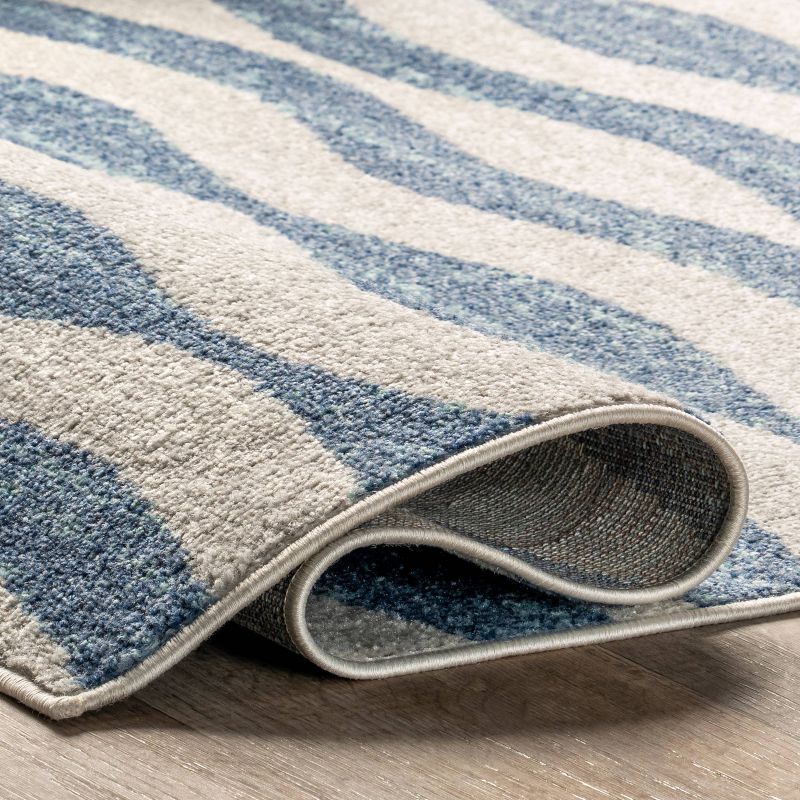 nuLOOM Tristan Contemporary Waves Area Rug Blue, 4 of 10
