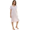 Jaclyn Intimates Junior Woman's Lush Luxe Short Sleeve Sleepshirt - 3 of 4