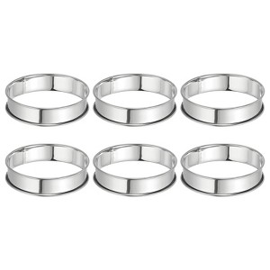 Unique Bargains Stainless Steel Double Rolled Nonstick Durable Cake Rings - 1 of 4