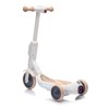 INFURNIC Kick Scooters 2in1 Kids Ride On Scooter with Three Wheels Wider Pedal and Colorful Lights, White, 24.8"*12.2"*27.2" - 3 of 4