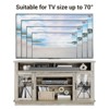 Homhougo TV Stand for TVs up to 70" Grey - 3 of 4