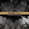 3D MAXpider KAGU Custom Fit All-Weather Floor Liner For TESLA MODEL 3 2020-2023- 1st and 2nd Row - 3 of 4