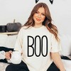 Simply Sage Market Women's Boo Word Short Sleeve Garment Dyed Tee - 2 of 2