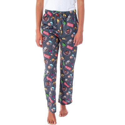 Peanuts Women's Snoopy And Woodstock Allover Print Smooth Fleece Pajama  Pants MD