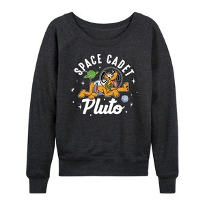 Women's - Disney - Space Cadet Pluto Lightweight French Terry Slouchy - 1 of 4