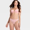 Women's Lace Cut Out Thong Underwear - Auden™ - 3 of 4
