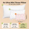 KeaBabies Mini Toddler Pillow with Pillowcase, 9x13 Small Pillow for Toddler, Soft Kids Pillow for Sleeping, Travel, Age 2-4 - 2 of 4
