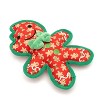 Gingerbread Boy Holiday Squeaky Tough Plush Dog Toy - The Worthy Dog - 3 of 3