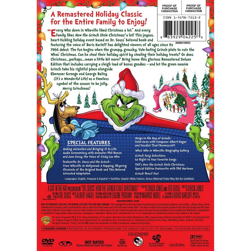 How the Grinch Stole Christmas Deluxe Edition (DVD), 3 of 4
