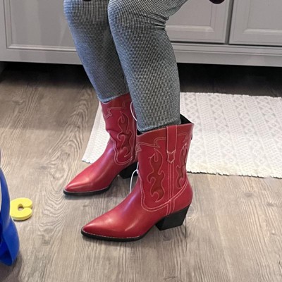 Women's Daytona Western Boots - Wild Fable™ Red 8.5 : Target