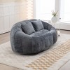 Sapphtopaz Chenille Comfort Bean Bag Chair with Pillows Lazy Sofa Chair High Back Bean Bag Chairs for Adults Accent Chair for Living Room, Bedroom - 3 of 4