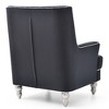 Traditional Upholstered Chair with Round Arms, Comfortable Seating and No Assembly Required - 4 of 4