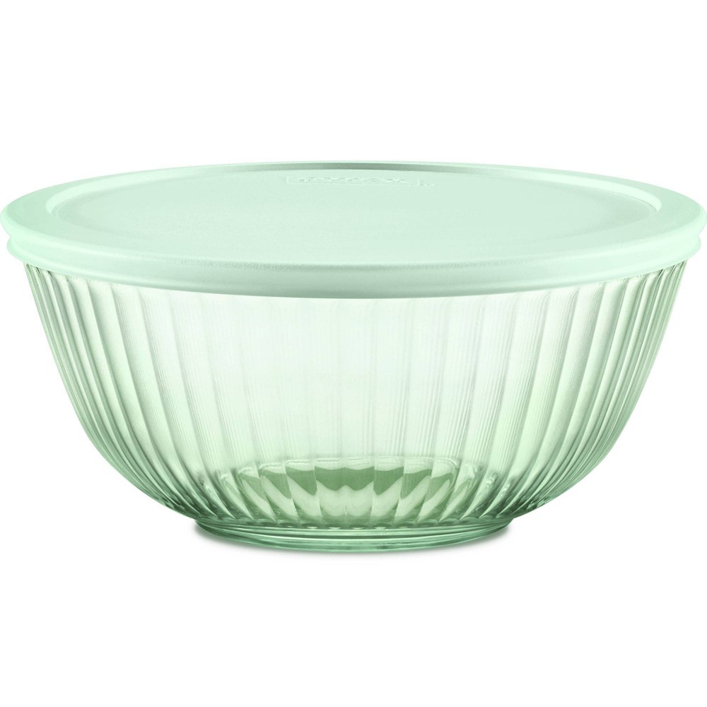 PyrexÂ® Sculpted Tinted 2qt Lidded Mixing Bowl Green