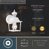 VAXCEL Bedford Aluminum 5.25-in. W 1 Light Motion Sensor Dusk to Dawn Outdoor Wall Lantern Clear Glass - 4 of 4