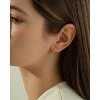 Bearfruit Jewelry Sterling Silver 18k Gold Plated Ophelia Huggies Hoops - 4 of 4