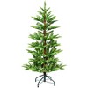 ACEPANO 84 in. H Christmas Tree with 960 PE+PVC Tips, Memory Wire & Sturdy Metal Stand For Holiday Indoor Home Decoration-Green - 2 of 4